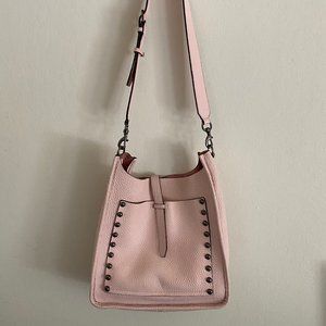 Rebecca Minkoff Unlined Blush Leather Feed Bag